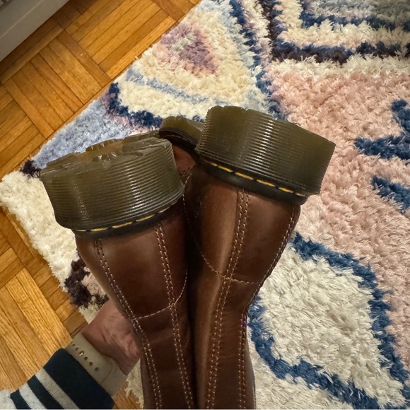 Dr Martens 1460 WOMEN'S FAUX FUR LINED LACE UP BOOTS Butterscotch Size L 7 - Picture 8 of 14